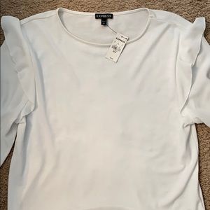 NWT Express Long Sleeve Blouse w/ Shoulder Pop
